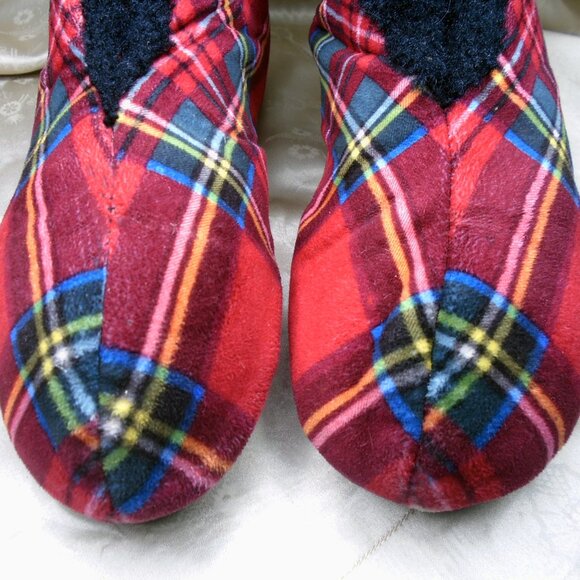 Holiday Tartan Slippers by Deerfoam - Picture 4 of 11